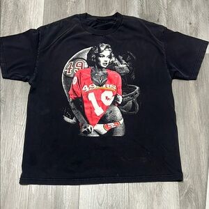 49ers Football Marilyn Monroe  Graphic T-Shirt/ Size L